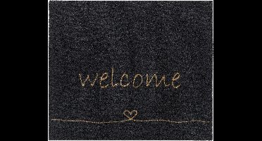 MD Entree - Deurmat - Schoonloopmat - Walk&Wash - Welcome Heart - 67 x 80 cm