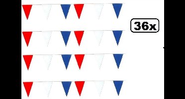 36x Vlaggenlijn rood/wit/blauw 10 meter