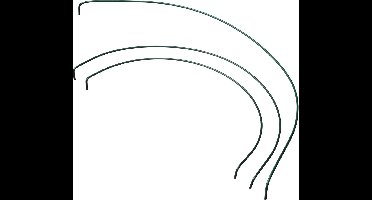 Nature Plantensteun Halve Cirkel Groen - Klim-En Geleide Artikel - 50.3x36.4x3.5 cm