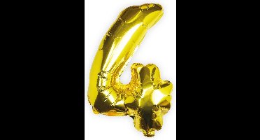 Ginger Ray Pick & Mix - Folieballon cijfer 4 - goud