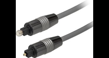 Optische kabel 1 meter Toslink male - Silver Series