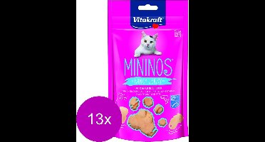 Vitakraft Mininos Fancy Jerky - Kattensnack - 13 x Zalm 40 g