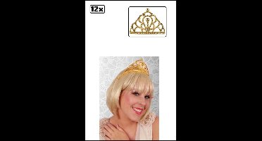 12x Tiara kam prinses goud