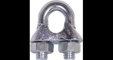 Staaldraadklem Kabelklem - 16mm - Gegalvaniseerd