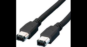 Equip 128060 1.8m 6-p 4-p Zwart firewire-kabel