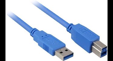 Sharkoon 4044951010844 - Netwerkkabel - USB 3.0 A Male - 2 m - Blauw