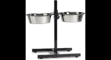 Beeztees Standaard - Hondenvoer- en drinkbak - Zwart - 28 cm