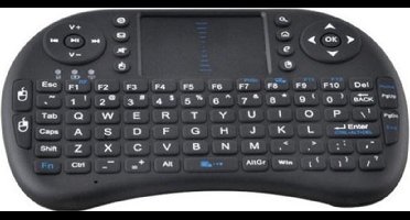 Lipa Mini draadloos toetsenbord Zwart - Mini toetsenbord draadloos - Draadloos toetsenbord met muis - Draadloze muis - Usb oplaadbaar