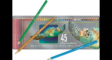 Bruynzeel Schildpad blik 45 kleurpotloden