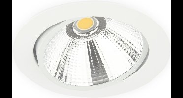 Groenovatie Inbouwspot LED - 10W - Rond - Dimbaar - Kantelbaar - Ø 138 mm - Wit