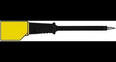 CONTACT-PROTECTED TEST PROBE 4mm WITH SLENDER STAINLESS STEEL TIP / BLACK (PRÜF 2S) (HM5401)