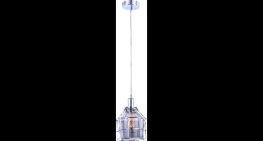 Hanglamp Globo Donna - Metaal/Chroom - Rookglas