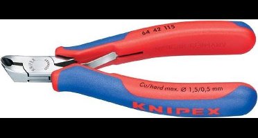 Knipex 64 42 115 SB Elektronica en fijnmechanica Voorsnijder Met facet 115 mm