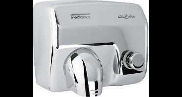 Mediclinics | Handendroger | Drukknop | Hoogglans | 2250 Watt | Staal
