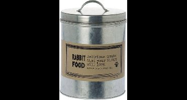 Riverdale Blik Rabbit zilver 19cm