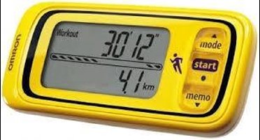 Jog Style stappenteller - geel