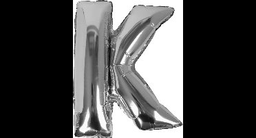 Ginger Ray Pick & Mix - Folieballon letter K - zilver
