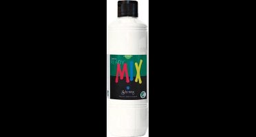 Plakkaatverf - Wit - Milieuvriendelijk - Matt - Greenspot - 500 ml - Waterbasis - Uitstekende Dekking - Voor Papier, Karton en Hout - Droogt Snel en Gemakkelijk Verwerkbaar