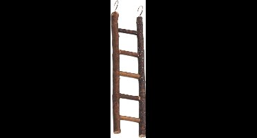 Flamingo Vogelaccessoire Ladder Scara - Bruin - 8 x 1.5 x 26 cm