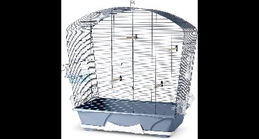 Savic Vogelkooi Louise 50 - Vogelverblijven - 72x39x74 cm Blauw Wit