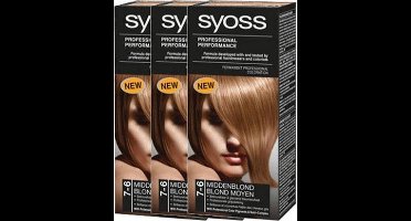 Syoss - Haarverf - 7_6 - Middenblond - 115ml x 3