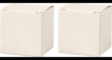 Vouwdoos 5,5x5,5 cm Off-white 10 stuks