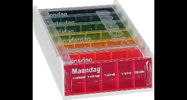 Anabox 7 dagen - Pillendoosje - Overzichtelijk - Medicijn box met dag aanduiding