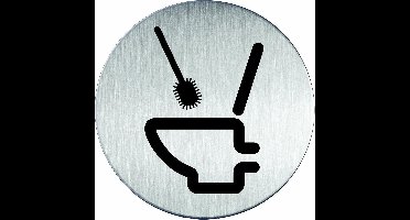 Pictogram|Deurbordje|Gebruik toiletborstel
