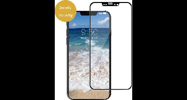 Screenprotector geschikt voor Apple iPhone Xs / X - Full Screen Zwart - van iCall