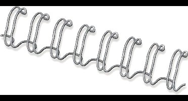Fellowes bindruggen metaal 10 mm zilver, 100 stuks