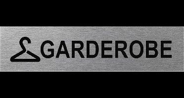 Seilflechter Aluminium deurbordje - garderobe - 160 x 40 mm - duurzaam en stijlvol