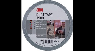 3M 1900 - Duct tape - 50 mm x 50 m - Zilver x 5stuks