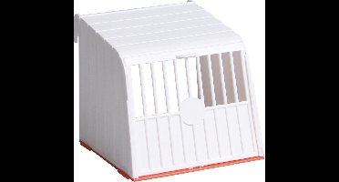 Flamingo Vogelaccessoire Nestkastje Plastic - Wit - 13 x 12 x 13 cm