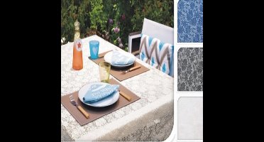 Unique Living Tafelkleed Foam outdoor 140x180cm off white