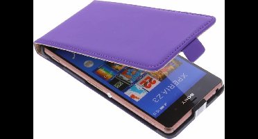 Mobiparts - paarse premium flipcase - Sony Xperia Z3
