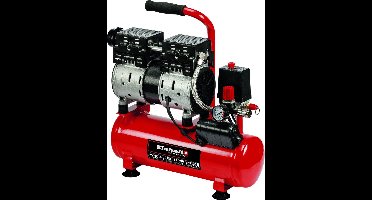 Einhell Elektrische Compressor TE-AC 6 Silent - 550 W - 8 bar - 6 L tank - Aanzuigcapaciteit: 110 l/min - 57 dB (Stiller dan normale compressoren) - Olievrij