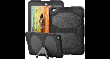 Hoes geschikt voor iPad 2018 9.7 Inch - Ingebouwde Screenprotector - Robuuste Armor Case Hoes
