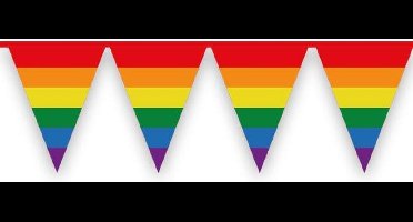 Pride Slinger - Vlaggenlijn - Pride - Regenboog - Rood - Oranje - Geel - Groen - Blauw - Paars - 6 meter