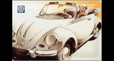 VW Beetle, Reclamebord 20x30cm