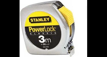 Stanley Rolbandmaat Powerlock 3m - 12.7mm metaal