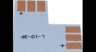 L connector - 10mm PCB - 3 pin - CCT (5 stuks)