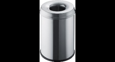 RVS afvalbak 18l met deksel