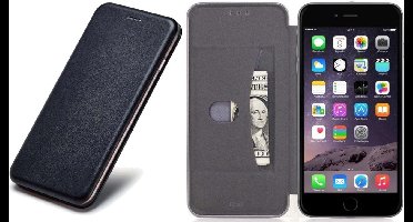 Hoesje geschikt voor iPhone 6s / 6 - Book Case Kunstleer ThinShield Zwart