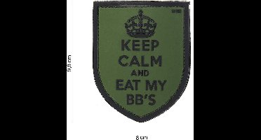 101 Inc Embleem 3D Pvc Keep Calm Groen  10112
