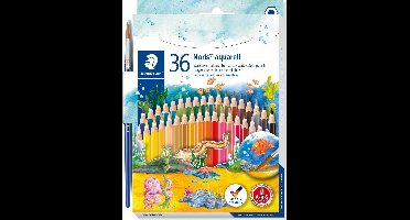 STAEDTLER Noris aquarell kleurpotlood - set 36 st + penseel
