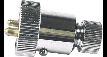 Talamex Stopcontacten messing verchroomd 3A / Losse stekker