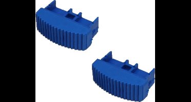 Solide laddervoet / ladderdop 70 mm blauw - Per 2 stuks