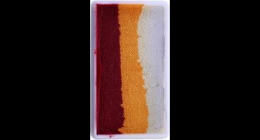 Splitcake donker rood-oranje-wit 28gram