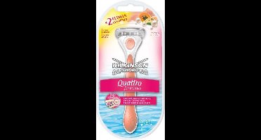 Wilkinson Quattro For Women - Scheerapparaat + 3 scheermesjes