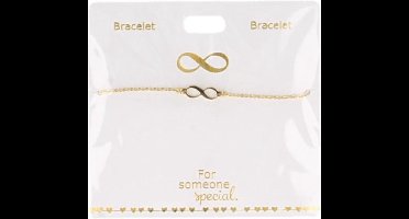 Depesche armband goud plated voor kinderen - Infinity design.